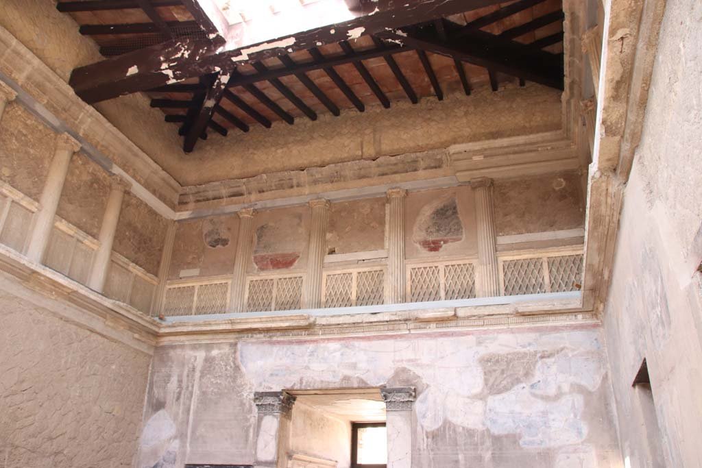 V.1 Herculaneum. September 2019. Upper west end of atrium. Photo courtesy of Klaus Heese.