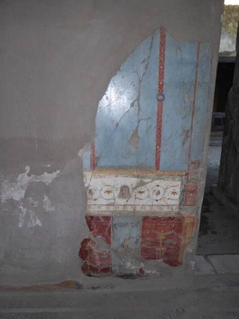 Ins. V 35, Herculaneum, September 2015. Diaeta 6, north wall.