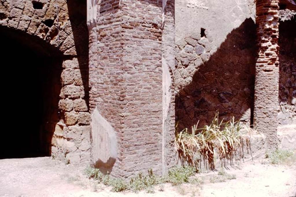 II.2, Herculaneum. 1964. Looking north-west from doorway with west portico. Photo by Stanley A. Jashemski. Source: The Wilhelmina and Stanley A. Jashemski archive in the University of Maryland Library, Special Collections (See collection page) and made available under the Creative Commons Attribution-Non Commercial License v.4. See Licence and use details.
J64f1148

