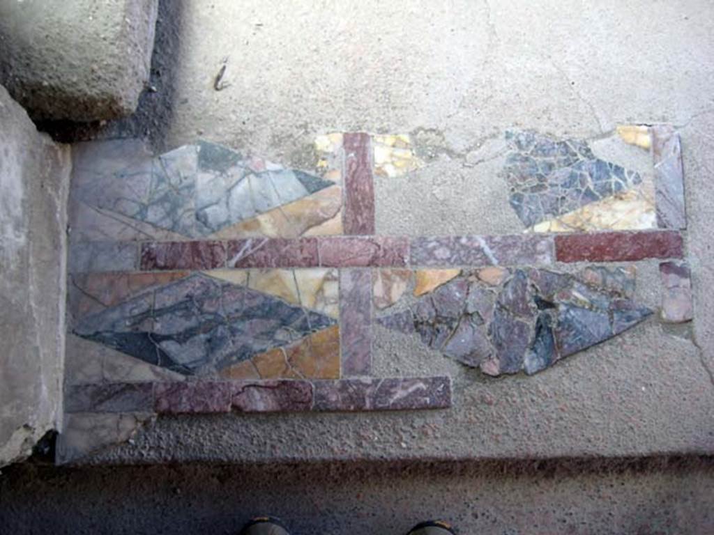 III.3 Herculaneum, June 2011. Detail of flooring leading from corridor into small room.  Photo courtesy of Sera Baker.
