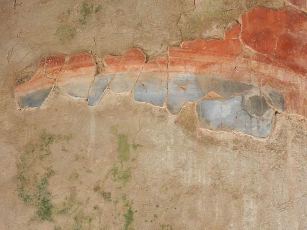 III.16, Herculaneum, May 2018. Room 4, detail from north wall of tablinum. Photo courtesy of Buzz Ferebee

