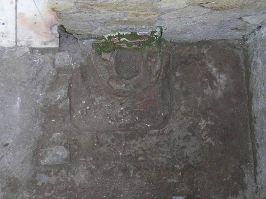 IV.13 Herculaneum, May 2005. 
Detail of south-east corner of entrance vestibule. Photo courtesy of Nicolas Monteix.
