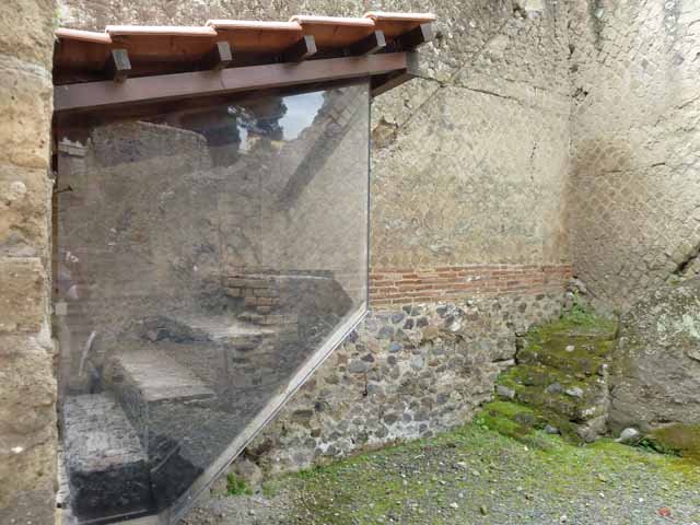 IV.20, Herculaneum. May 2010. Steps from street to upper floor, photo taken from IV.19. 