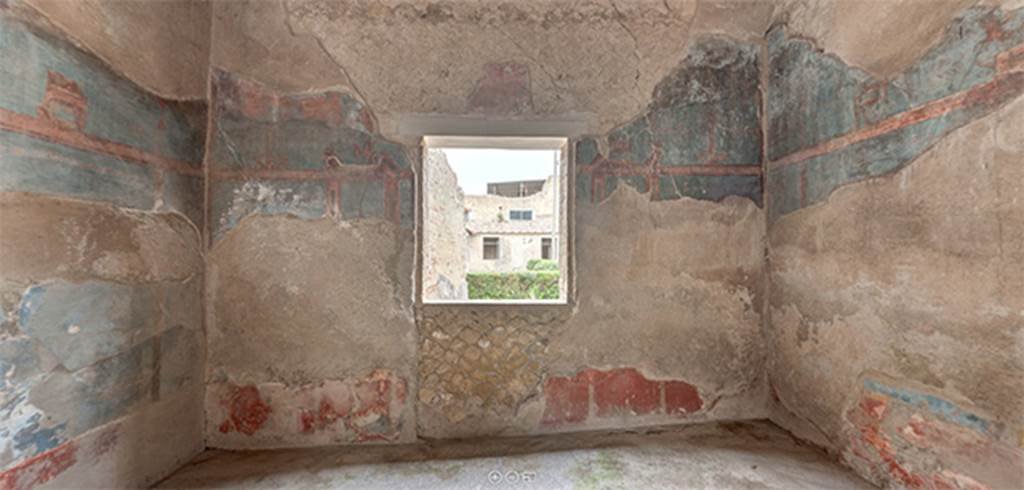 IV.21 Herculaneum. 2016. Oecus 16, looking north towards window onto area 33, and towards garden 32. 

