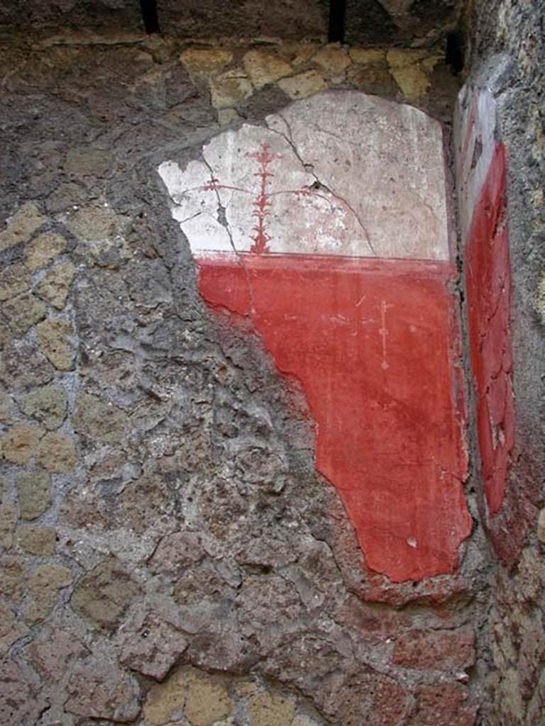 V.7, Herculaneum. September 2003. Upper east wall of upper room above cubiculum. 
Photo courtesy of Nicolas Monteix.
