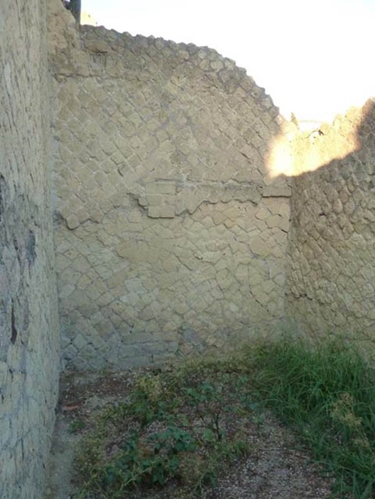 Ins. V 35, Herculaneum, September 2015. Oecus 2, looking north. 