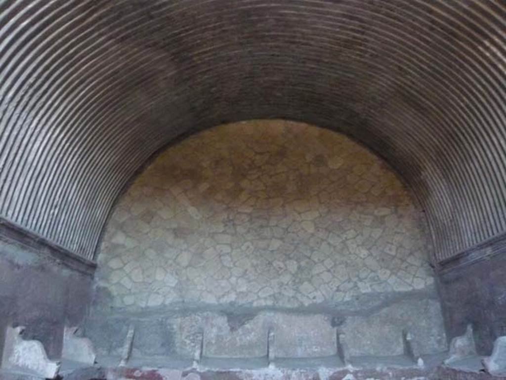 VI.8, Herculaneum. August 2013. Looking towards north wall of tepidarium. Photo courtesy of Buzz Ferebee.
