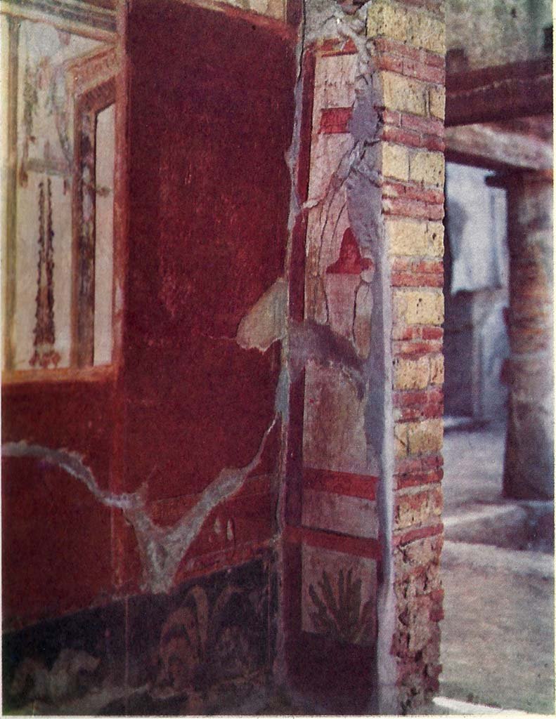 VI.17 Herculaneum. Not dated. 
Room 15, looking towards north wall, north-east corner, and east wall of cubiculum with doorway.
