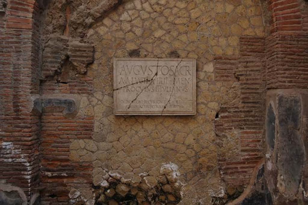 VI.21 Herculaneum. May 2011. Looking towards the north wall in north-west corner.
Photo courtesy of Nicolas Monteix. 
