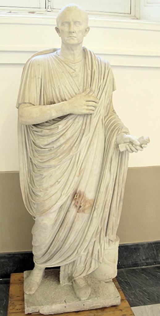 VII, Herculaneum. Sister of M. Nonius Balbus.
Now in Naples Archaeological Museum. Inventory number 6248.