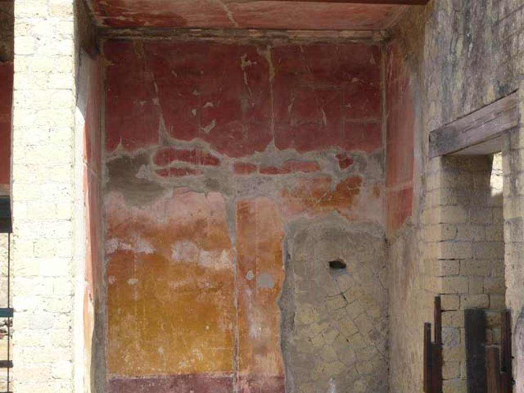 Ins. Or.I.2, Herculaneum. August 2013. North wall of north ala. Photo courtesy of Buzz Ferebee.  

