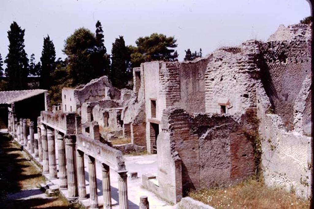 Ins. Or. II, Herculaneum. 1975. Looking south-west. Photo by Stanley A. Jashemski.   
Source: The Wilhelmina and Stanley A. Jashemski archive in the University of Maryland Library, Special Collections (See collection page) and made available under the Creative Commons Attribution-Non Commercial License v.4. See Licence and use details.
J75f0716
