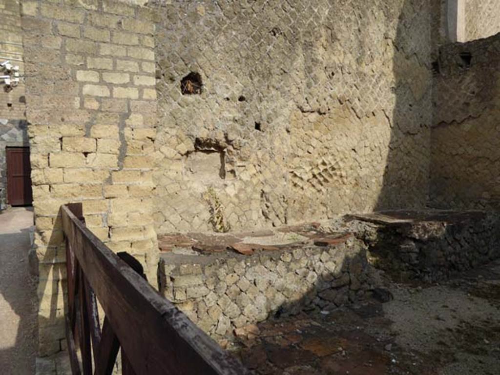 Ins.Or.II.18, Herculaneum, October 2014. Looking towards north wall. Photo courtesy of Michael Binns.