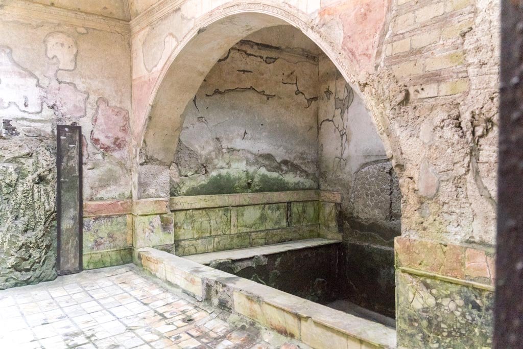 Herculaneum Suburban Baths. October 2023. Looking north-east in frigidarium. Photo courtesy of Johannes Eber. 