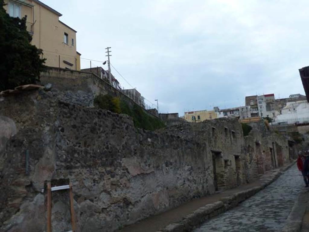 II.3 Herculaneum, September 2015. Looking north-west from doorway along the west side of Cardo III.